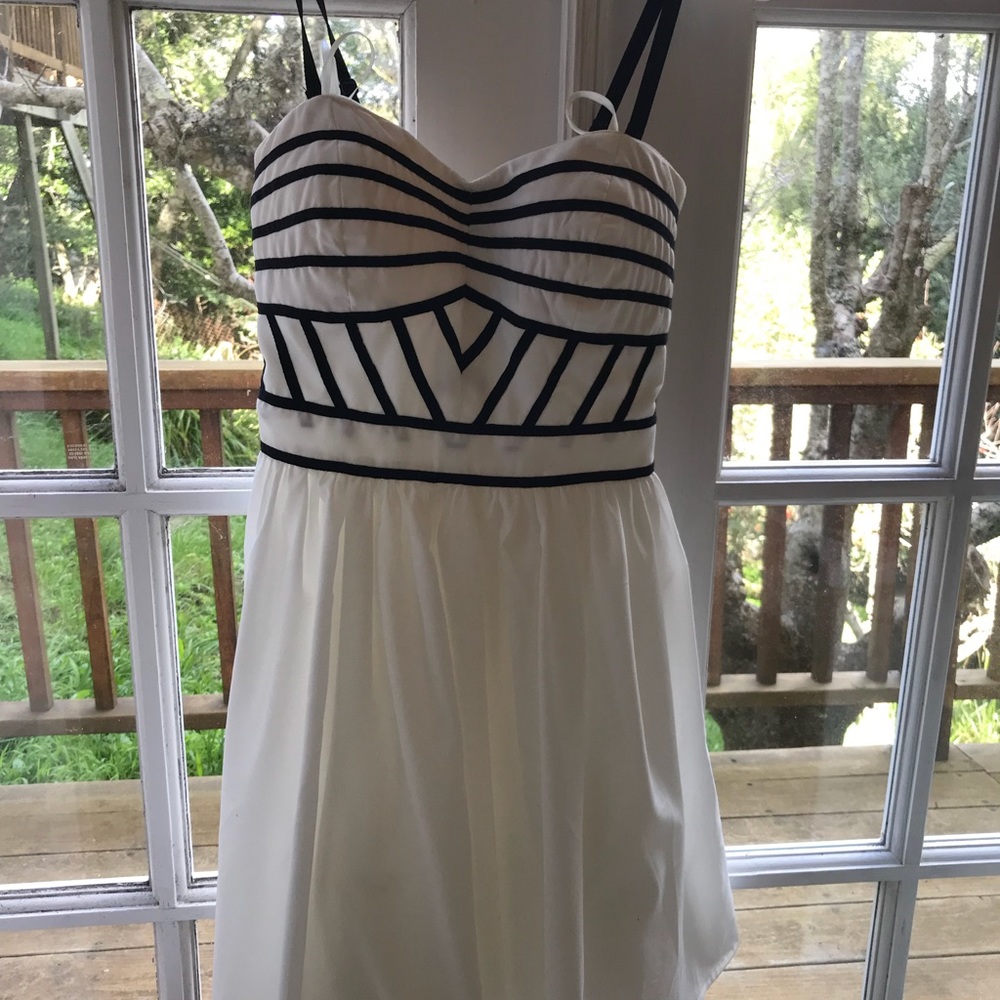 Art Deco White Formal Cocktail Dress